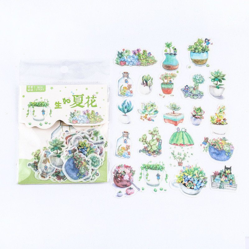 Mr.paper 40Pcs/bag Japanese Kawaii Cartoon Comic Magic Deco Diary Stickers Scrapbooking Planner Deco