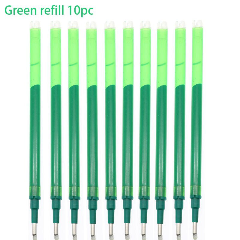0.5mm Erasable Bullet Set Gel Pen Blue / Black / Green / Red Ink Magic Erasable Refill Set for Schoo