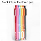 KACO Black/Colored Ink Retractable Gel Pens Set for Kids Adult Coloring 0.5mm Extra Fine Point Cute 