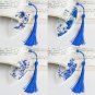 Waterproof Transparent PVC Plastic bookmarks Chinese style bookmark Tassel Bookmarks Collectibles le