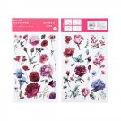 Mr.paper 12 Designs Watercolor Impression  Flowers Plant Deco Diary Stickers Scrapbooking Planner De