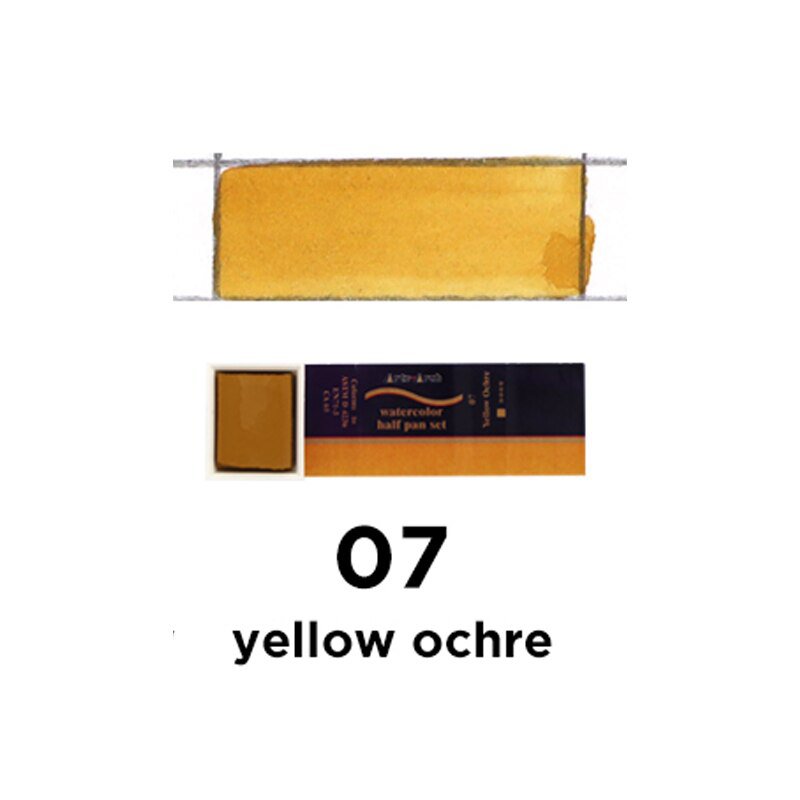 SeamiArt 24Colors Single Peice Solid Watercolor Pan Pigment Half Pan Watercolor Paint for Artist Dra