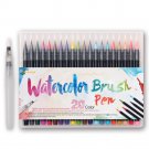 20 Color Premium Painting Soft Brush Pen Set Watercolor Markers Pen Effect Best For Coloring Books M