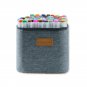 30/40/60/80/168 Colors Markers Pencil Bag Massive Capacity Zipper Black Folding Art Markers Zipper C