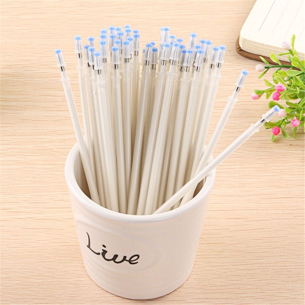 10/20pcs 0.7mm White Ink Gel Pen Refills Pen Replacement DIY