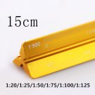 TUTU high quality colorful 15cm aluminum triangular scale ruler aluminum 1:20 - 1:600 alloy metal sc