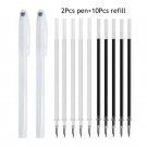11/12pcs Fabric Marker Heat Erasable Pen Refill Set for DIY Patchwork Dressmaking High Temperature D
