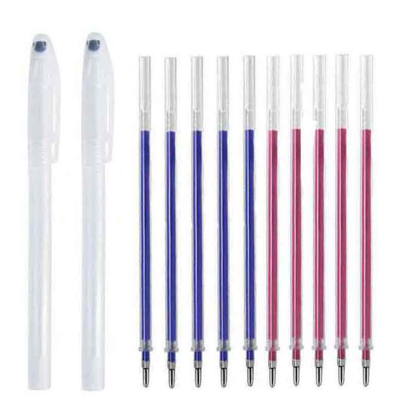 11/12pcs Fabric Marker Heat Erasable Pen Refill Set for DIY Patchwork
