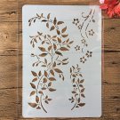 A4 Peacock Feather DIY Craft Layering Stencils Painting Scrapbooking Stamping Embossing Album Paper 