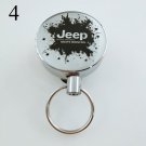 Multifunctional Extendable Pull Badge Holder Metal Wire 60cm Key Chain Strap Carabiner Pull Clip Out