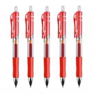Retractable Gel pen Set 0.5mm Black/Red/Blue Large Capacity Ball Point Pen handle Replaceable Refill