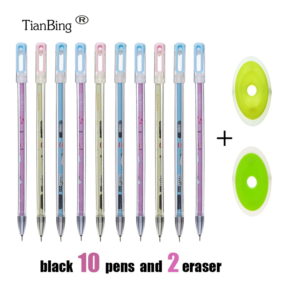 New Erasable pen ballpoint pen neutral pen can brush pens students use