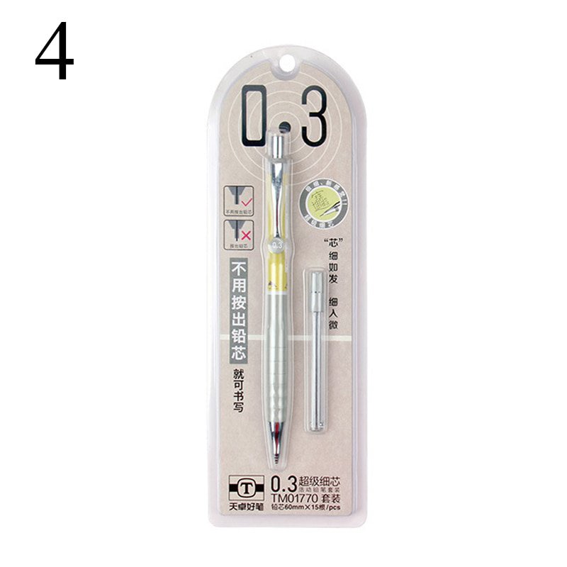 1Lot 0.3mm Patchwork Mechanical Pencils With Refills Kawaii Automatic Pencil Set For Kids Gifts Scho