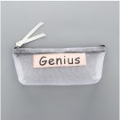 Pencil Case School Transparent Mesh Pencil Bag For Kids Girls Gift Office Supplies Nylon Zipper Penc