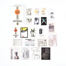 Mr.paper 60Pcs/box Japan Scrapbooking Original Deco Sticker Wove Paper Kids Creative Bullet Album Jo