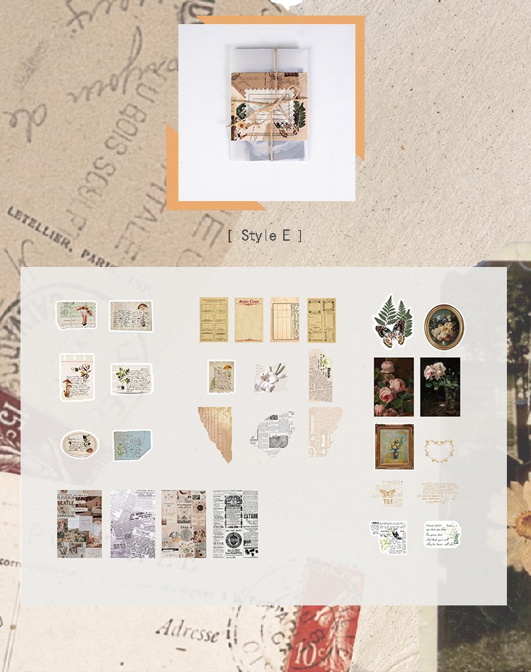 Mr.paper 6 Designs 30pcs Light Pickup Kit Suit Scrapbooking/Card Making/Journaling Project DIY Kraft