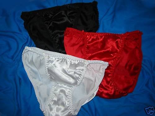 NWT lot SHINY SATIN STRING BIKINI PANTY PANTIE M 6 HOT!