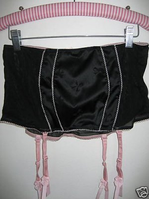 NWT VICTORIA SECRET RETRO GLAM BOMBSHELL GARTER SKIRT L