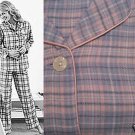 NEW WOMAN PRETTY PLAID FLANNEL PAJAMA PJ SET LOUNGE M-L