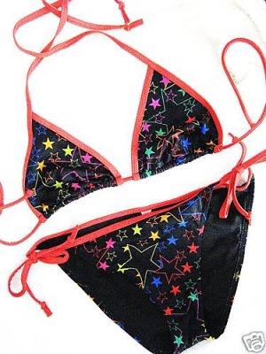 NEW VICTORIA SECRET SUPERSTAR TRIANGLE SLIDER BIKINI M