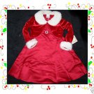 NWT GIRLS HOLIDAY CHRISTMAS  MARABOU RED DRESS CAPE 6X