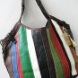 NEW LUCKY BRAND TECHNICOLOR LEATHER&SUEDE   PURSE*HOBO
