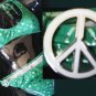 NEW VICTORIA SECRET PEACE OUT HEARTS PADDED BIKINI L