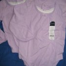 NWT LAVENDER L/S SHIRT BODYSUIT GIRL TWINS LOT 24 M