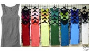NEW LOT 3 OLD NAVY LONG LEAN RIBBED TANK TOP S M L XL