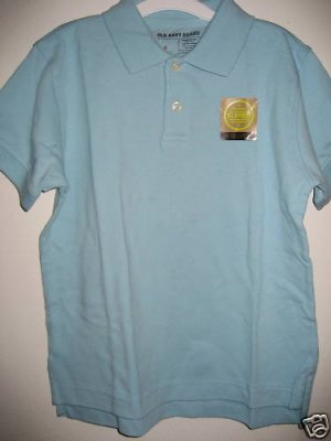 NWT OLD NAVY POLO SHIRT WRINKLE RESISTANT BOY GIRL 5 XS