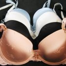 NEW VICTORIA SECRET SEXY LINED DEMI PLUNGE BRA 36D LACE