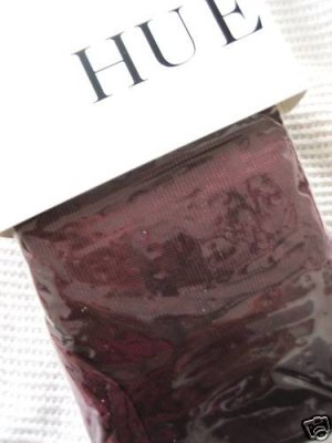 NWT NEW HUE LUSTRE BORDEAUX  CONTROL TOP TIGHTS S/M