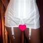 NEW VINTAGE LINGERIE LONG OPEN BOTTOM GIRDLE FIRM TIGHT