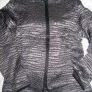 NEW COLDWATER CREEK ANIMAL METALLIC STRIPE JACKET PXL