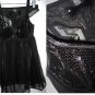 VICTORIA SECRET SEQUIN TULLE BABYDOLL MESH PANTY 34D