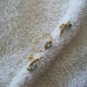 VINTAGE BLUE TOPAZ &DIAMOND EARRING RING SET LOT