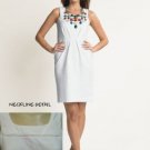 BANANA REPUBLIC CLASSIC SEAMED TEXTURED SHEATH DRESS 0