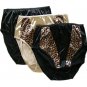 NWT SEXY SATIN PANTY HI CUT LEG BRIEF UNDERWEAR 8 XL
