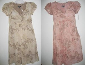 NWT SEXY CLEAVAGE PEASANT FLIRTY BABYDOLL SUNDRESS 6P