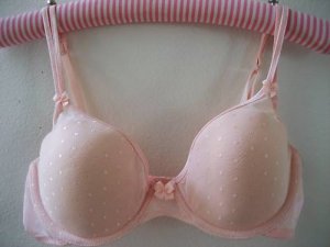 NEW VICTORIA SECRET SHAPING LINED DEMI BRA 36B BOWS