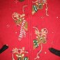 TACKY REINDEER CHRISTMAS UGLY SWEATER BEADS SEQUIN L