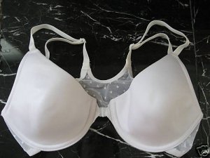 NEW VICTORIA SECRET RACERBACK SHAPING BRA 34A WHITE