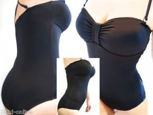 VICTORIA SECRET SeXy RETRO RUCHED BANDEAU SWIMSUIT TALL