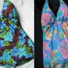 NEW SEXY PLUNGE CLEAVAGE FAUX SWIMDRESS SWIMSUIT 18W