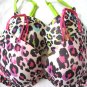 NEW VERY SEXY TEE INFINITY EDGE SEXY DEMI BRA LEOPARD