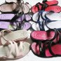 NEW WOMENS STRAPPY WEDGE SLIDES SANDALS open TOE SHOES