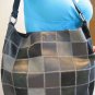 NWT LUCKY BRAND LARGE BLACK LEATHER PATCHWORK MAILBAG TOTE PURSE BAG