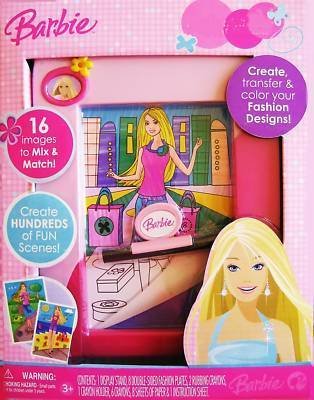 64 DESIGNS LARGE SET BARBIE FASHION PLATE RUB COLORING TRACING SKETCH COLOR