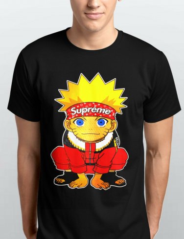 Naruto Uzumaki Sitting Preme Kids Adults T Shirt Size S To 3xl