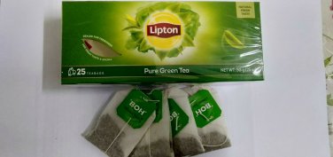 Lipton Pure Green Tea Taste Healthy Aroma Fresh   2 box X 25  satchet